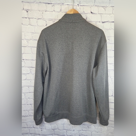 Pebble Beach Men's Charcoal Zip-Up Sweater - Picture 3 of 5